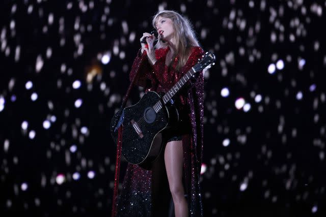 John Shearer/TAS23/Getty for TAS Rights Management Taylor Swift performing at the Eras Tour in Nashville on May 5, 2023