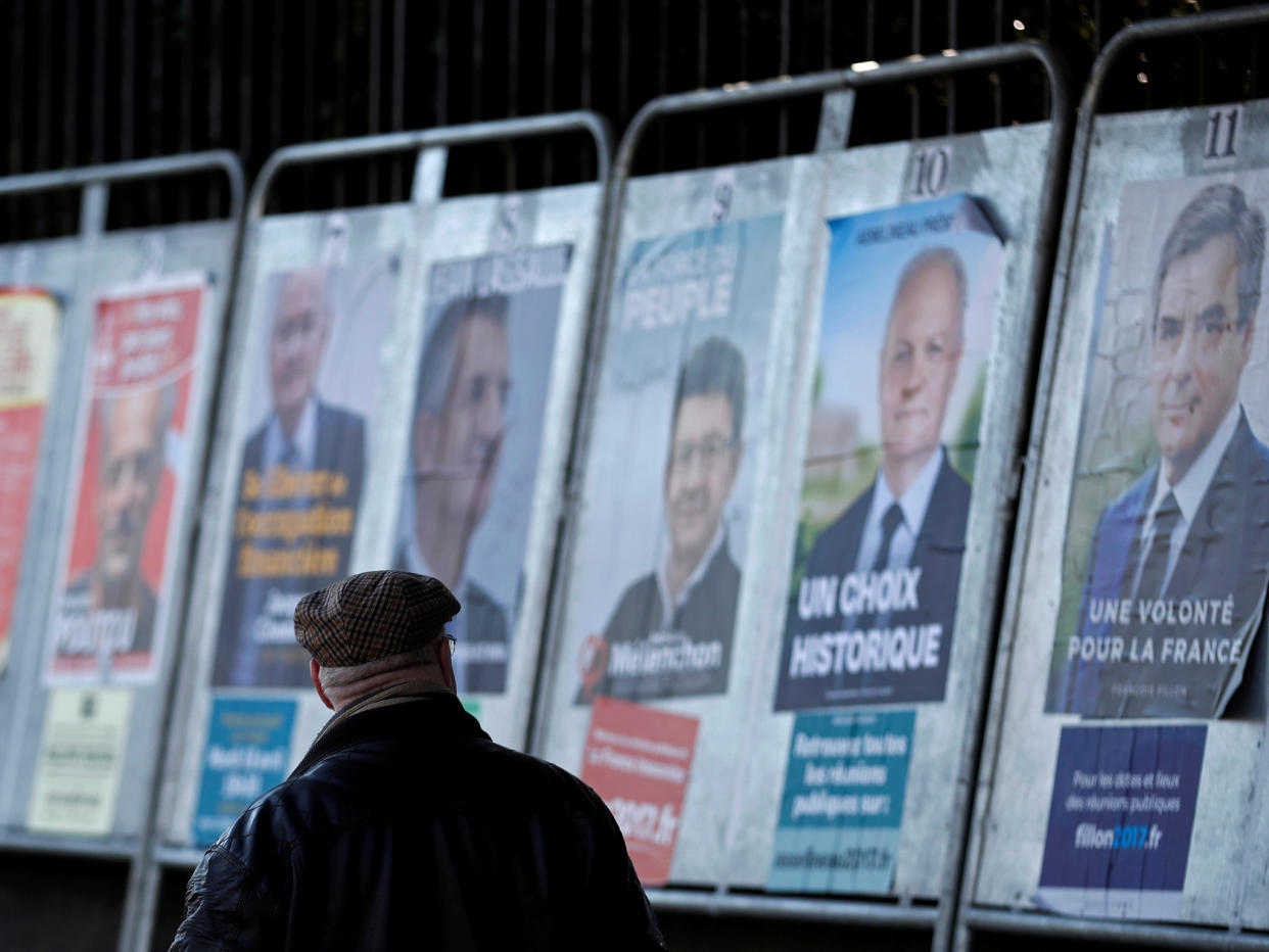 French voters have been flooded with fake news reports days before they are due to vote in the election's first round: Reuters