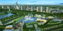 A new central leisure area will soon be coming up in Karamay, China’s richest city based on GDP per capita. The Donghu central leisure area project designed by consulting firm Atkins will feature landscaped scenic parkland with facilities such as a waterside climbing wall and white water rafting, alongside a lake with boating berths and a single span bridge.