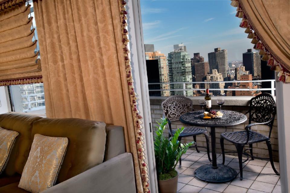 A balcony at The Kimberly Hotel &amp;amp; Suites