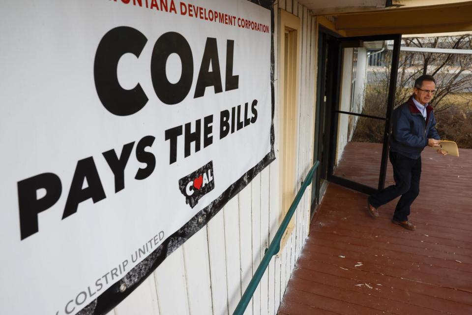 Jim Atchison steps out of his office in Colstrip.