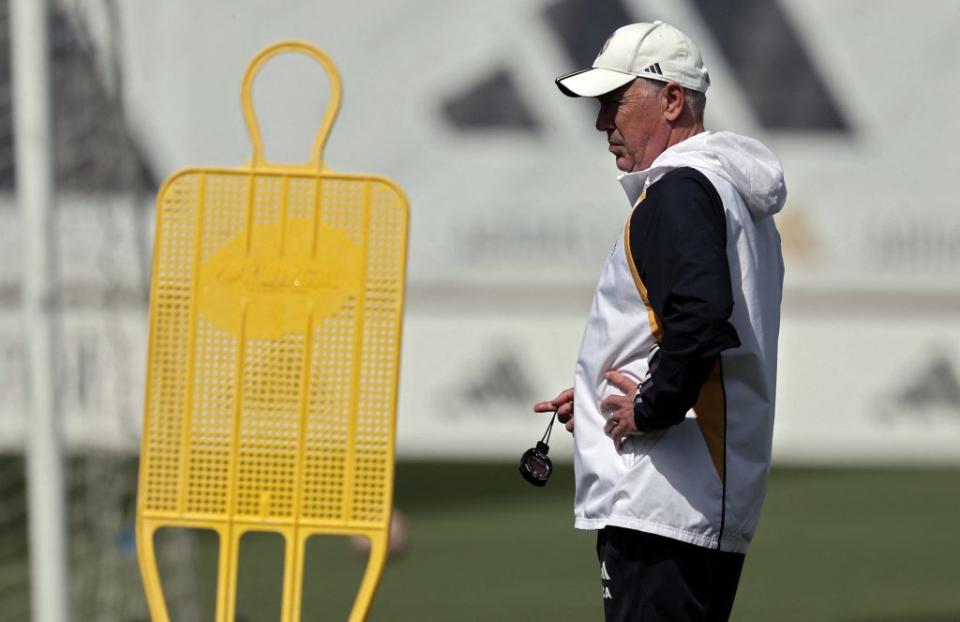 <em>Carlo Ancelotti could be missing key players in preseason tour. (Photo by THOMAS COEX/AFP via Getty Images)</em>