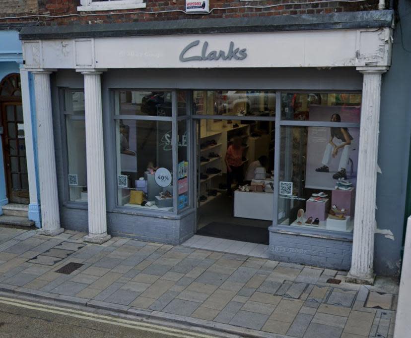 Bournemouth Echo: Blandford Forum's Clarks has closed doors.