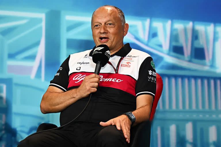 El francés Frederic Vasseur, el candidato para reemplazar a Mattia Binotto en Ferrari; la Scuderia desmintió la novedad que publicó la Gazzetta dello Sport