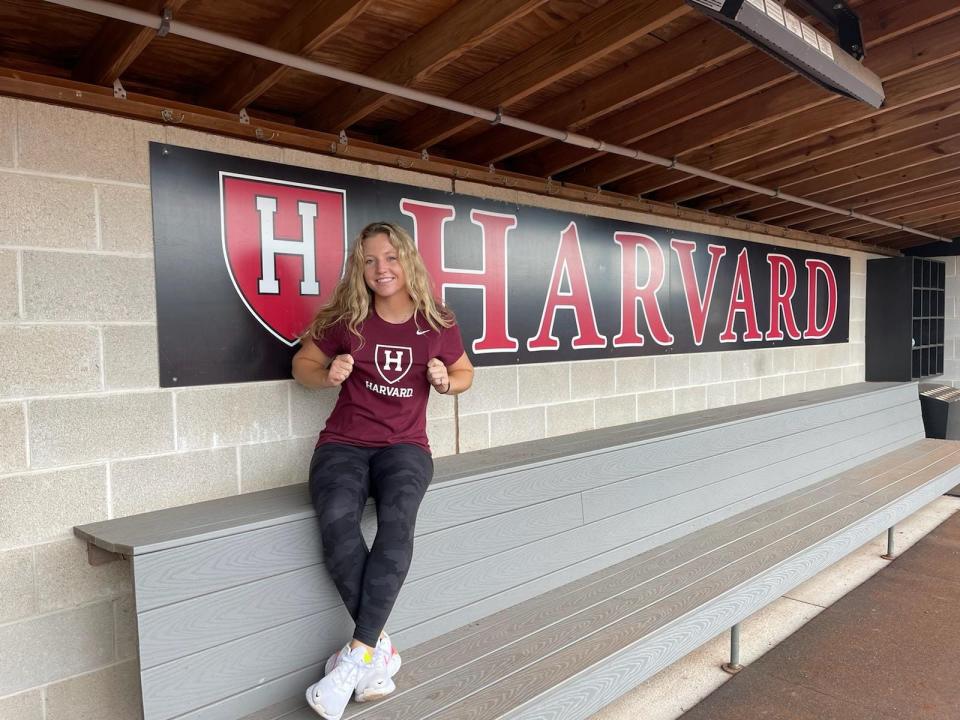 Finley Payne, a CHCA product, is hitting .367 in her first season at Harvard this spring.