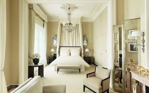 The present-day Coco Chanel Suite at the renovated Ritz Paris hotel