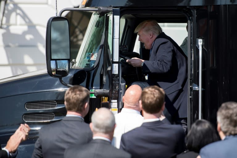 US President Donald Trump welcomes truckers and CEOs to the White House to discuss healthcare, an issue he says was more complicated than he realized