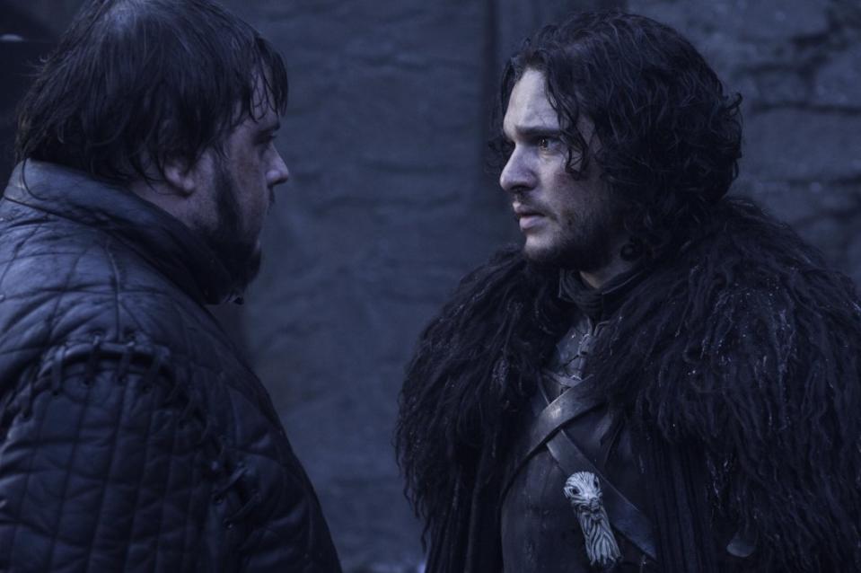 Sam Tarly (John Bradley) and Jon Snow (Kit Harington) may not reunite on-screen, even if the Jon Snow show happens.