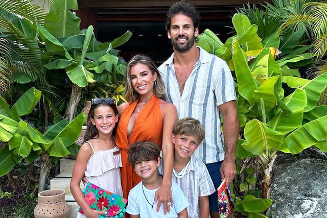 <p>Jessie James Decker/Instagram</p> Jessie James Decker and Eric Decker with Vivianne, and sons Forrest and Eric