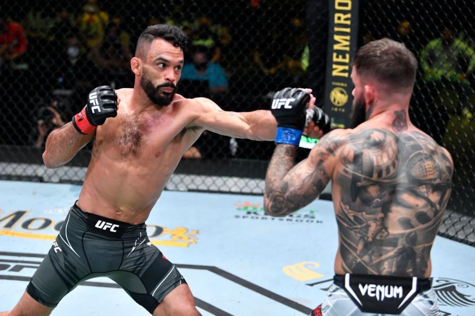 Rob Font (left) during his win against Cody Garbrandt last time out (Zuffa LLC via Getty Images)