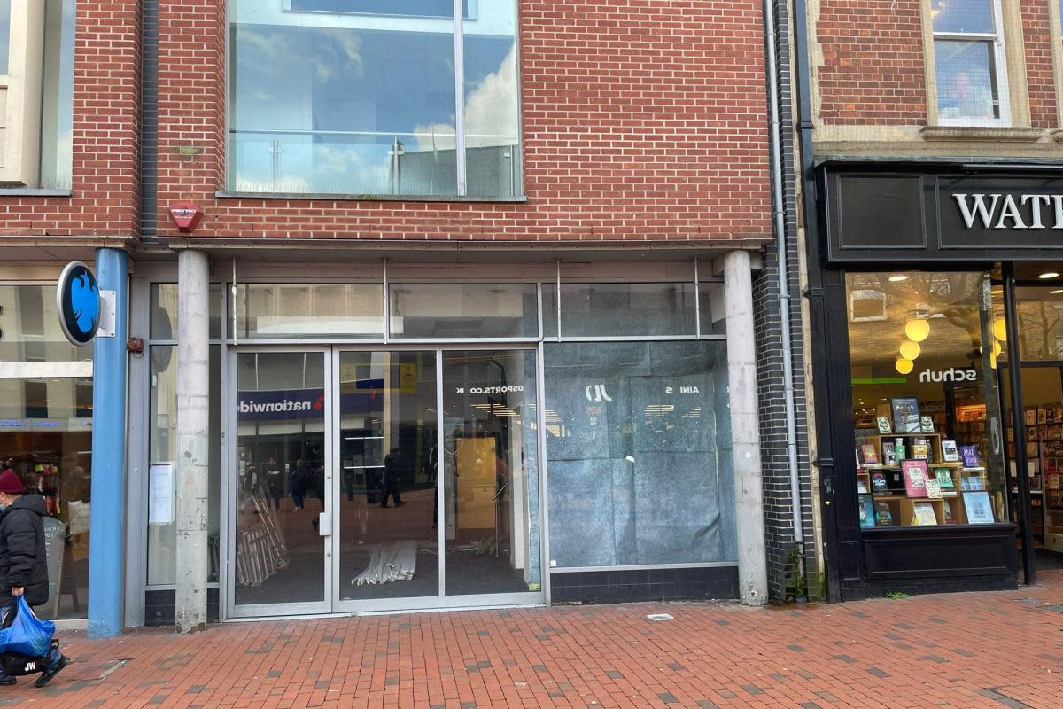 The old Sports Direct store in Broad Street, Reading town centre, set to be taken over by Slater Menswear. Credit: James Aldridge, Local Democracy Reporting Service