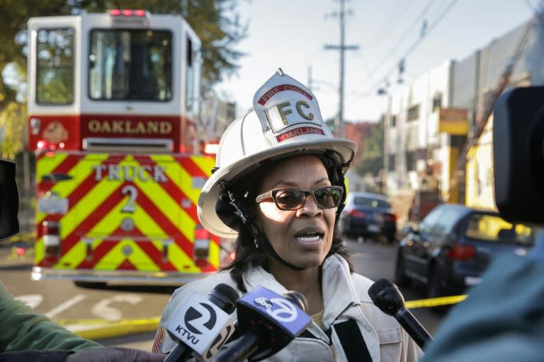 Oakland Fire Chief Teresa Deloach Reed told reporters that investigators were still searching the building after the fatal blaze on December 3, 2016