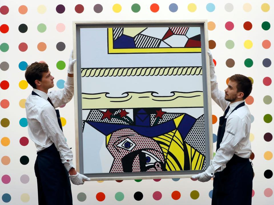 art auction painting Sotheby's Lichtenstein