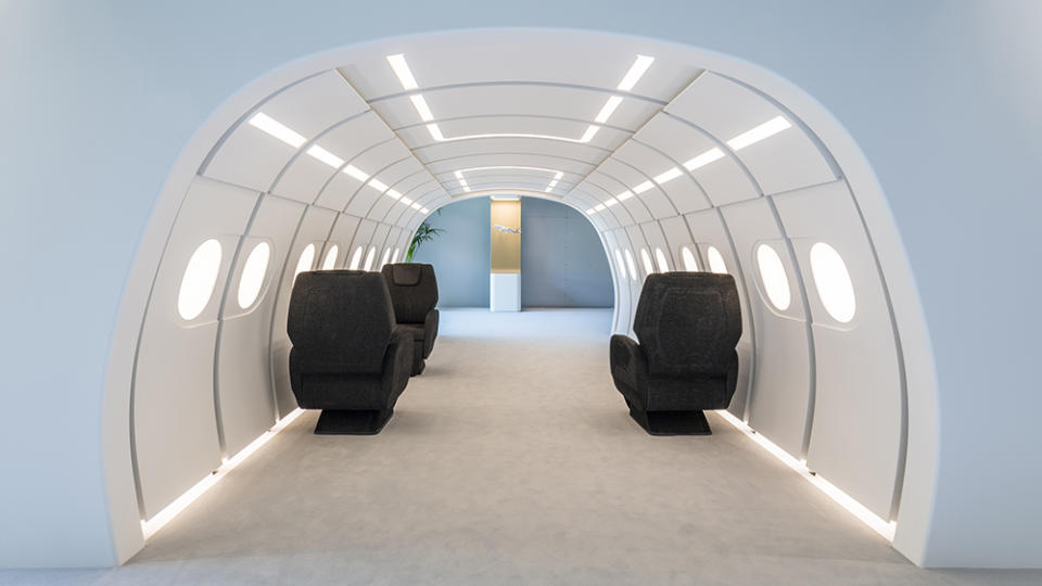 A cabin mock-up - Credit: Courtesy of Airbus Corporate Jets