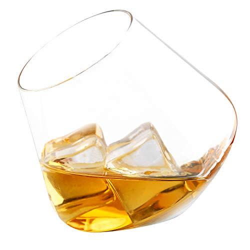 9) Tilted Crystal Whiskey Tumblers