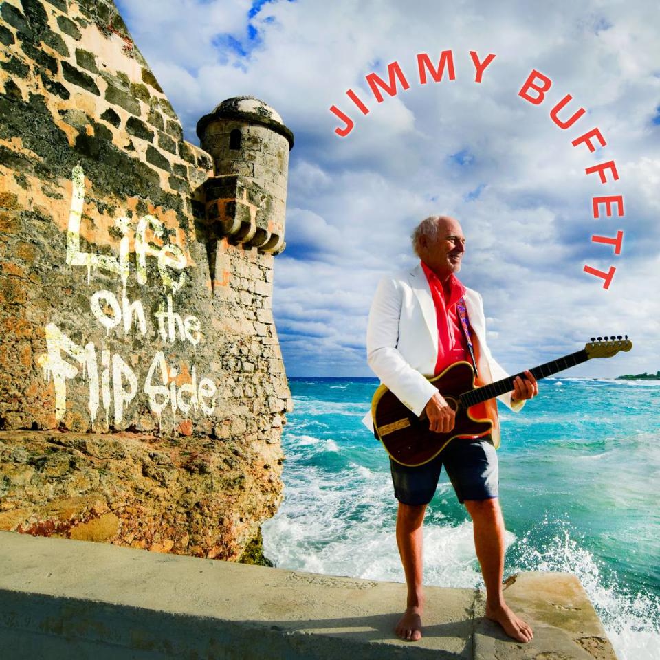 Jimmy Buffett’s 2020 album, “Life on the Flip Side.” The cover was shot by photographer Roberto Salas in Cuba and intentionally nods back visually to the first album Buffett made in Key West, “A White Sport Coat and a Pink Crustacean,” in 1973, the singer-songwriter said.