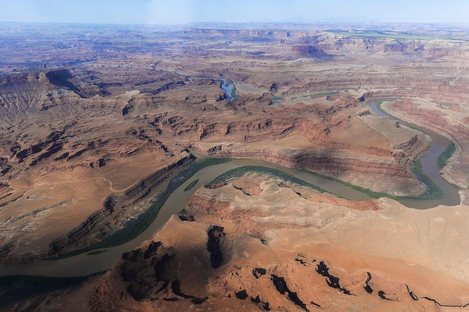 The northernmost boundary of the Bears Ears region, along the Colorado River, in southeastern Utah, on May 23, 2016.