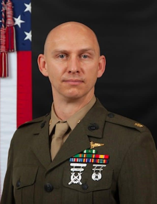 Maj. Tobin Lewis, 37, was one of three Marines who were killed Sunday when the MV-22B Osprey aircraft they were aboard crashed in Australia. Photo courtesy of Marine Rotational Force-Darwin/X