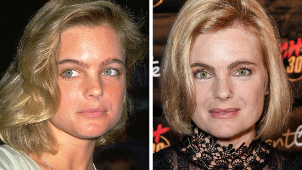 Erika Eleniak Left: 1999; Right: 2019