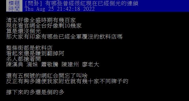 哪家手搖飲「當年超紅卻倒光」？網一面倒點名這間：好懷念喔