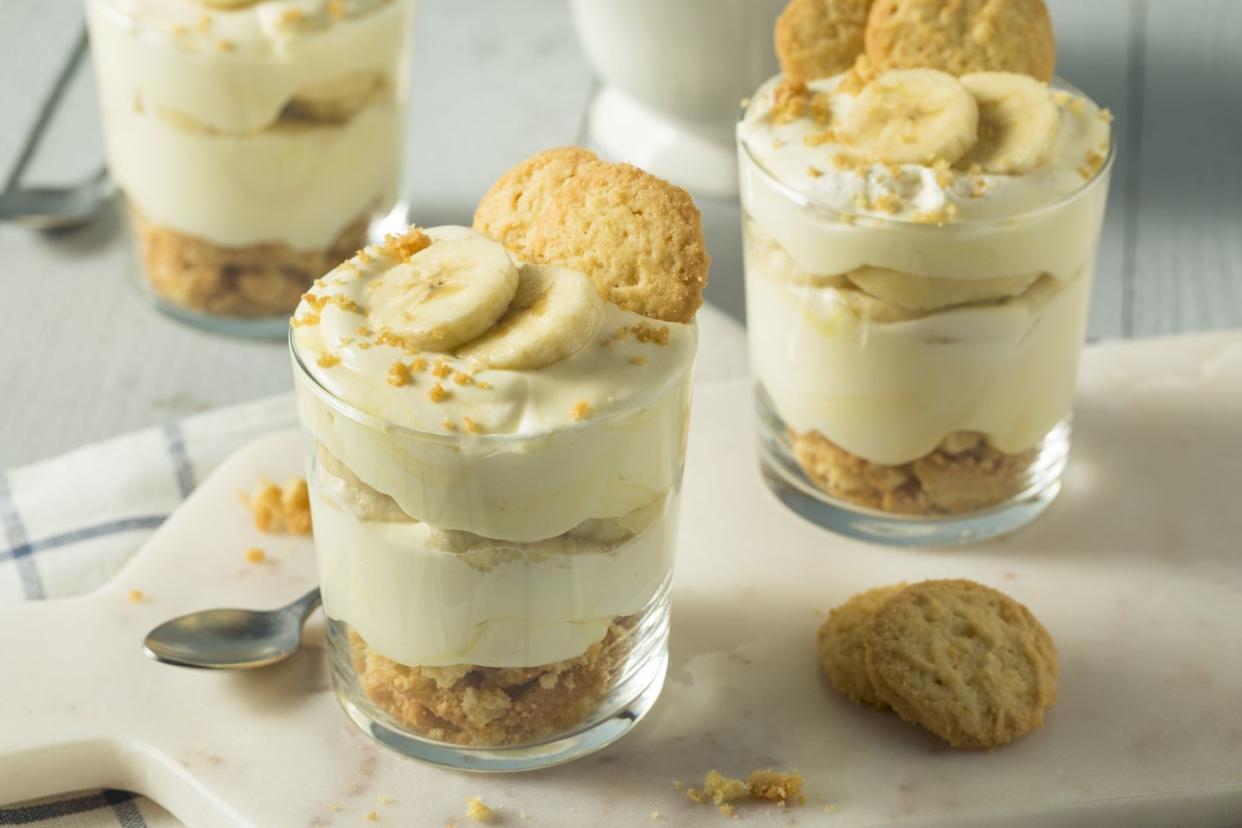 sweet homemade banana pudding