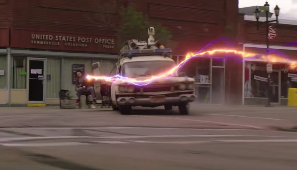 ECTO-1 is back on the road in <i>Ghostbusters: Afterlife</i> (Sony Pictures)