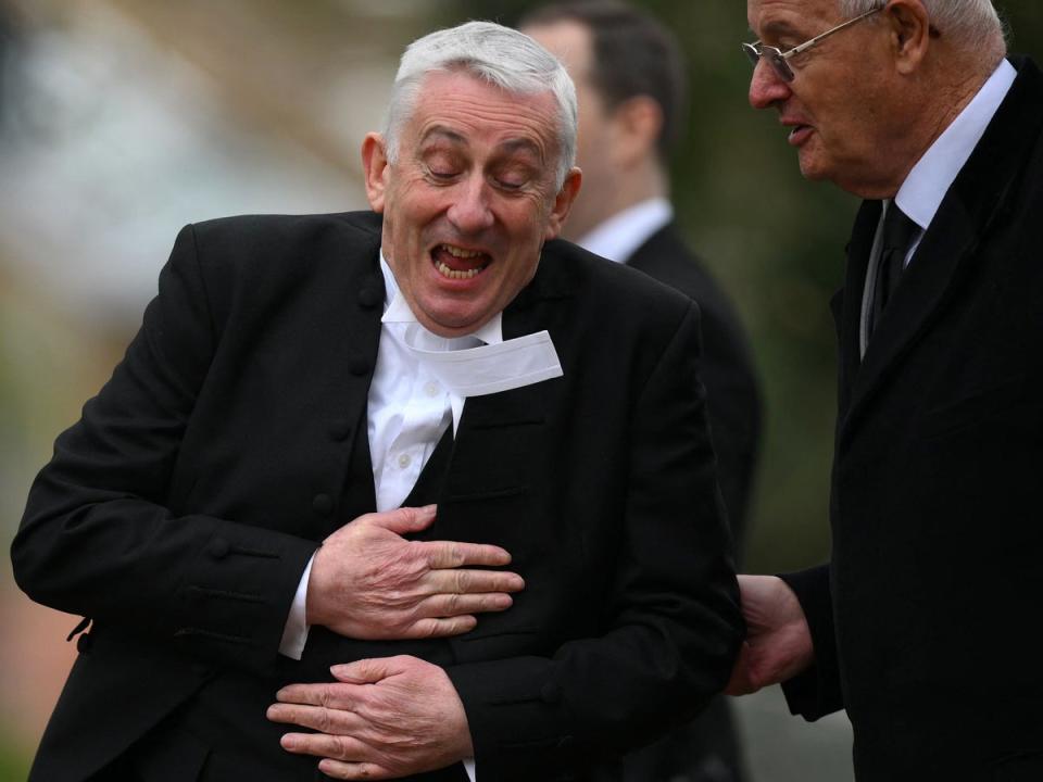 Sir Lindsay said Baroness Boothroyd was one of the “greatest women” he had ever known (AFP via Getty Images)