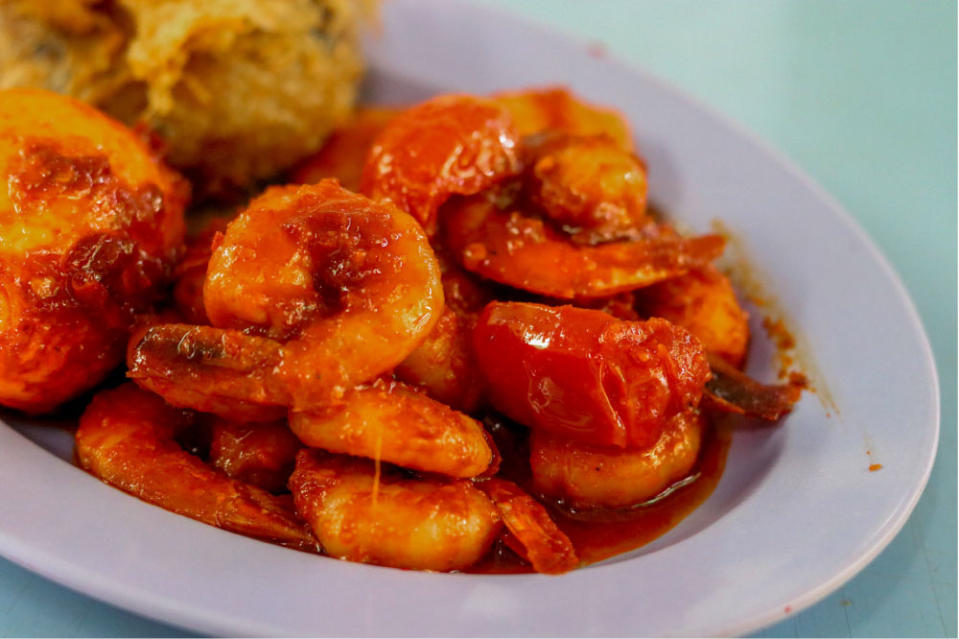 sambal prawns from nasi padang mami fita