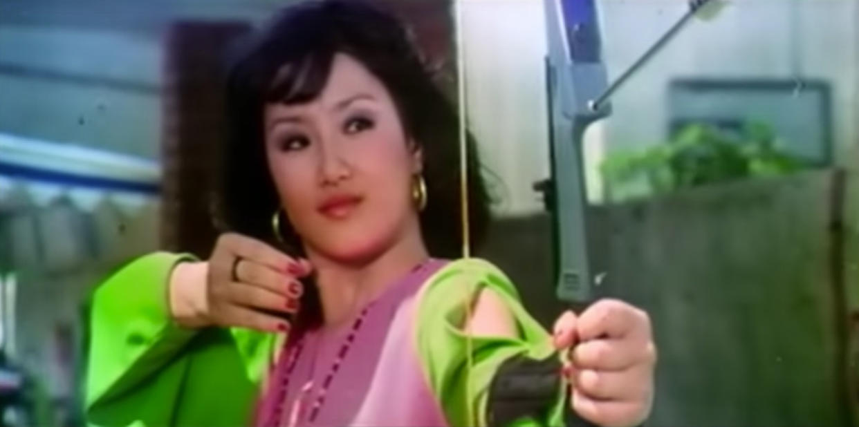Cleopatra Wong, played by Marrie Lee, in the 1970s action film series about the crime-fighting escapades of a Singaporean Interpol agent. (PHOTO: Screenshot from Youtube)