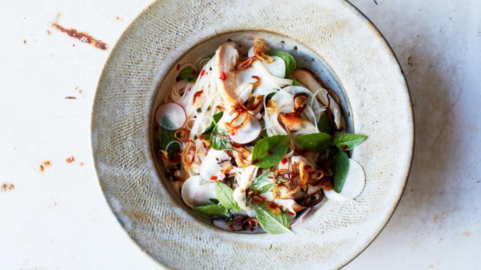 Rice Vermicelli with Chicken and Nuoc Cham