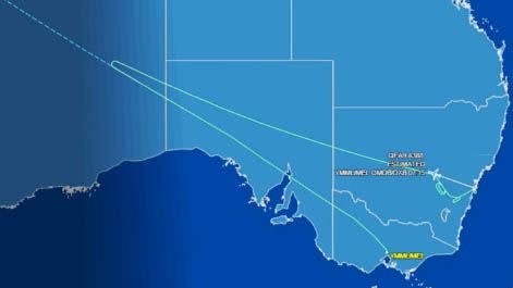 The plane was flying over central Australia when the pilot made the decision to turn back, circling above New South Wales for hours before landing in Sydney on Tuesday morning. Photo: 7 News Photo: 7News