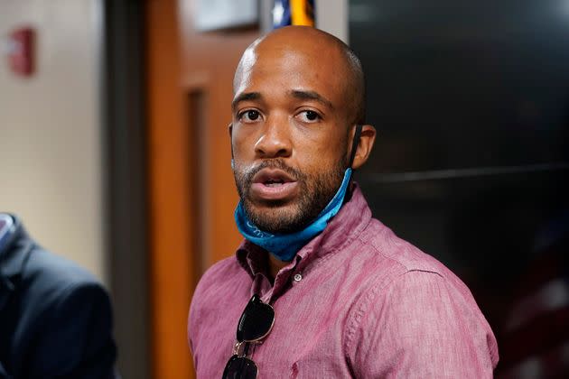 Lt. Gov. Mandela Barnes speaks during a news conference in Kenosha, Wisconsin, on Aug. 27, 2020. (Photo: Morry Gash via Associated Press)