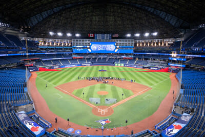 Preparations underway at Rogers Centre for Toronto Blue Jays opening day -  Toronto