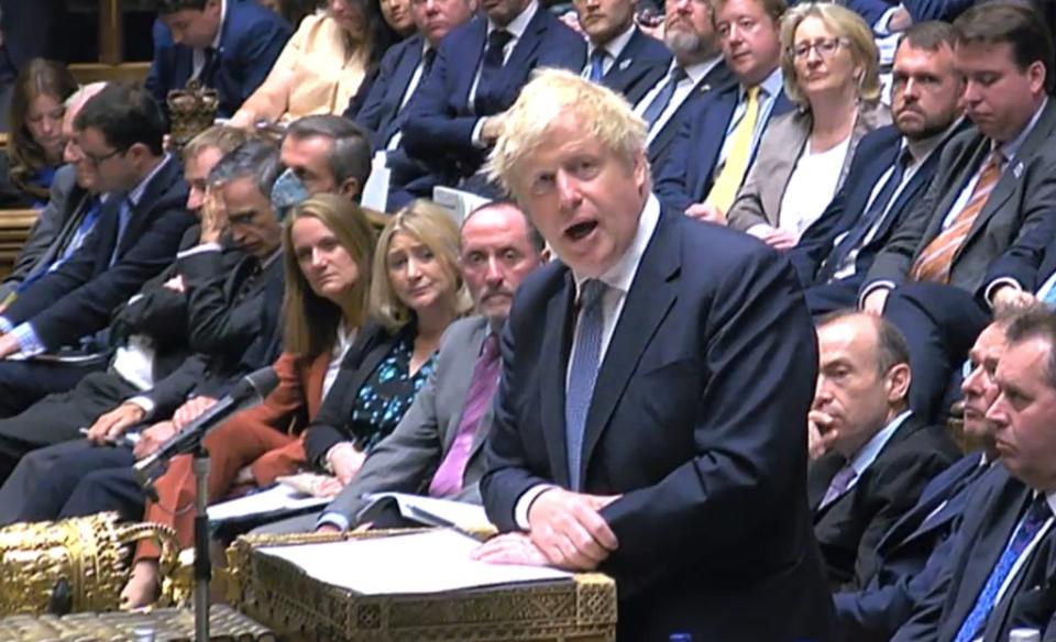 Prime Minister Boris Johnson told MPs he took responsibility for the failings on his watch (House of Commons/PA) (PA Wire)