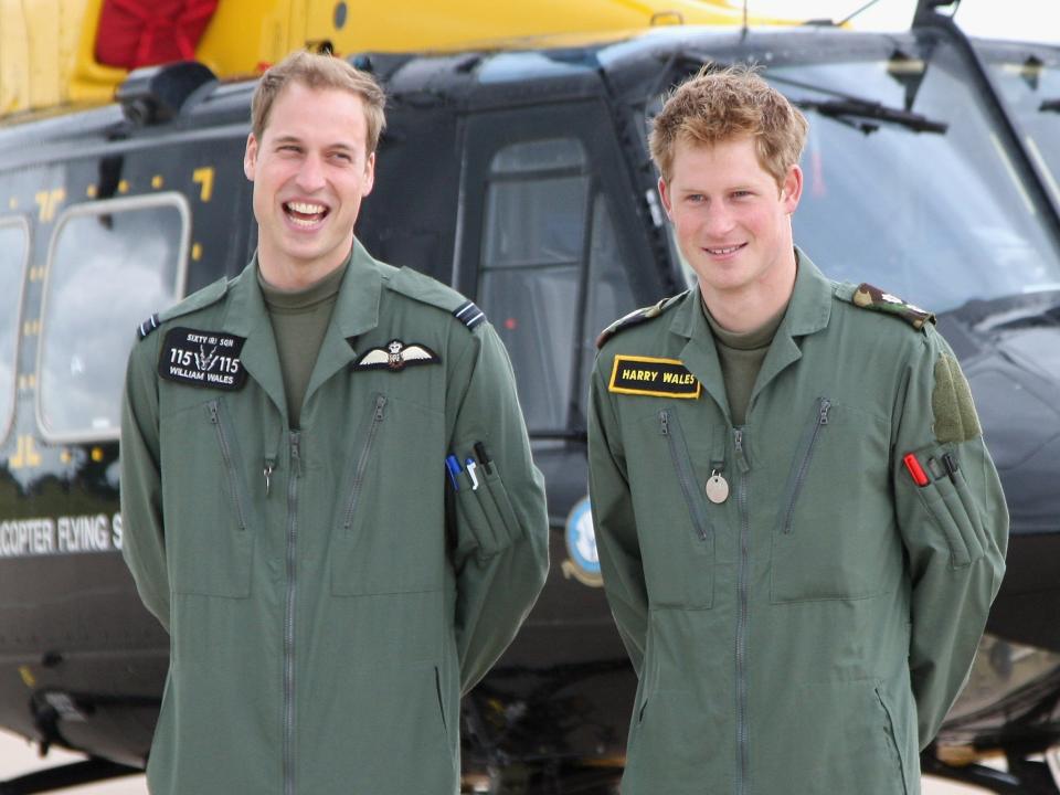 prince harry prince william army