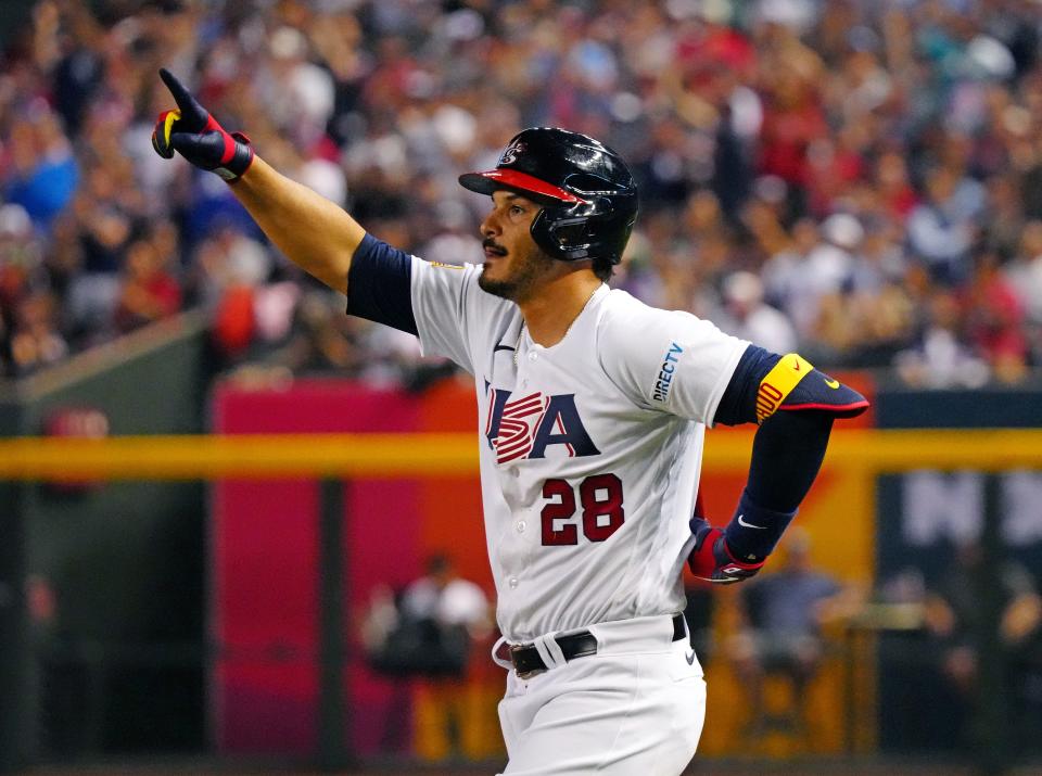 Nolan Arenado says it is an "incredible honor" to represent the United States in the World Baseball Classic.