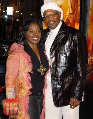 LaTanya Richardson and Samuel L. Jackson at the Hollywood premiere of Paramount Pictures' Coach Carter