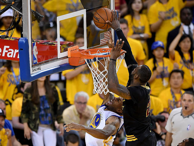 Imagine LeBron James telling his small forward to do THIS. (Getty Images)