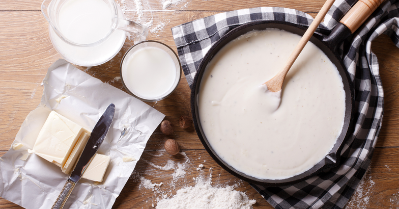 ingredients for a bechamel sauce