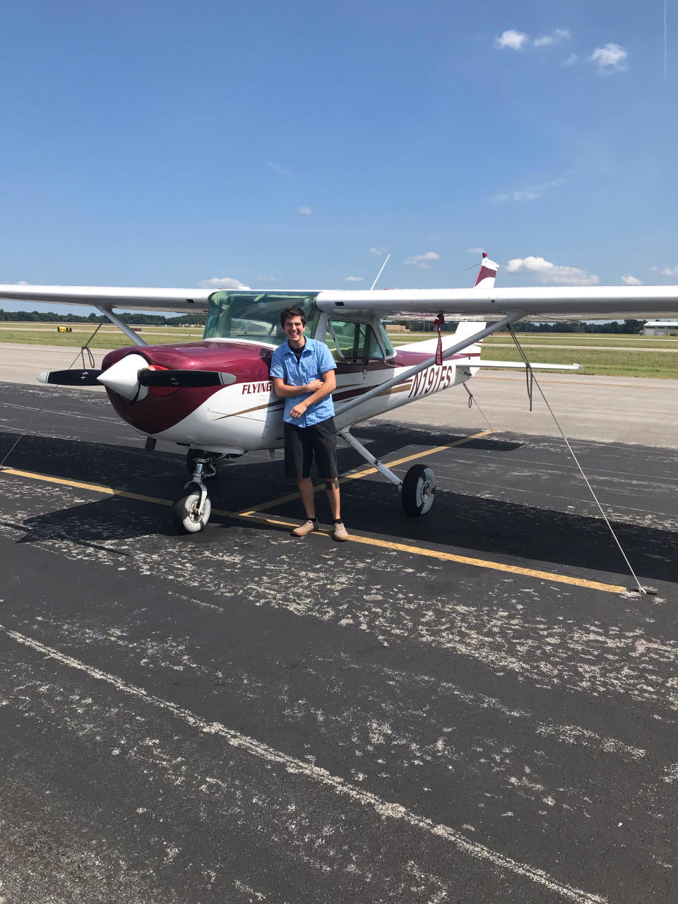 Hayden Pegues, who is a senior at Southern Illinois University majoring in aviation management,  says at the beginning of the pandemic, his food insecurity was exacerbated after he left his construction job and was no longer eligible for SNAP food stamps. (Photo Courtesy: Hayden Pegues) 