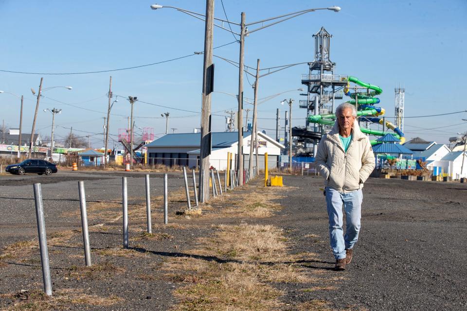 Hank Gehlhaus, owner of Keansburg Amusement Park, talks about his fight with the borough over a possible loss of one of his biggest parking lots, in Keansburg, NJ Friday, December 15, 2023.