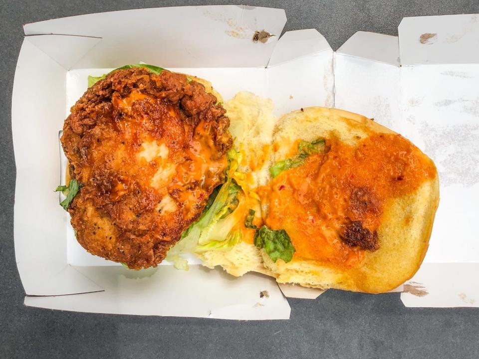 Shake Shack's new hot honey fried chicken sandwich