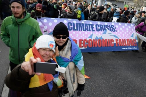 Climate activists urged politicians and big business to clean up their act as they set off on a three-day march ahead of the World Economic Forum in Davos