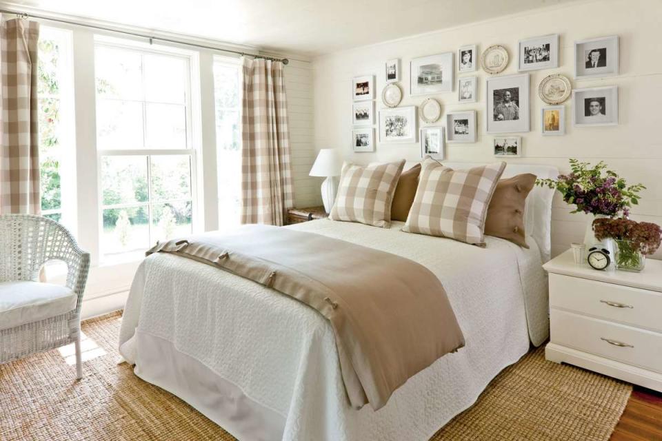 Khaki Gingham Bedroom