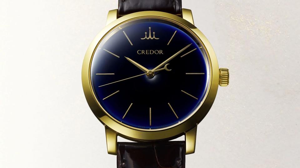 CREDOR在今年誕生50週年之際，推出Eichi II紀念版腕錶GBLT996，以黃金殼搭琉璃面的組合配置，加上30只的極少數限量，瞄準喜愛工藝的頂級玩家。