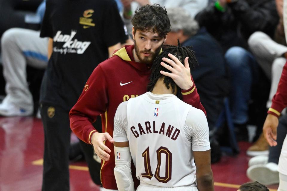 The season ended for Cedi Osman, Darius Garland and the Cavaliers with a 106-97 loss to the Knicks in Game 5 of their playoff series.