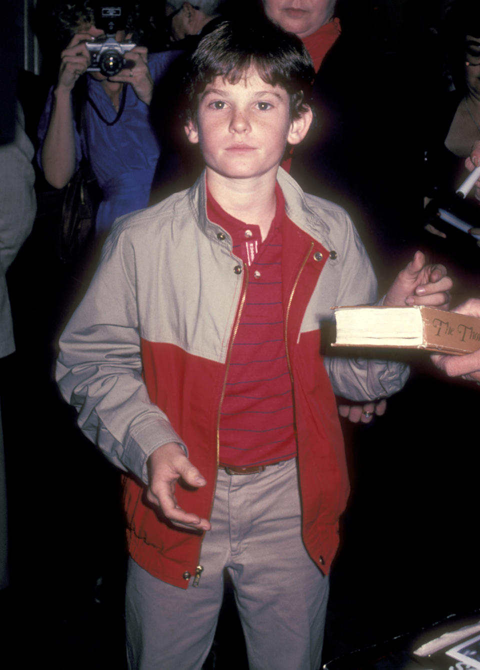 Actor Henry Thomas on March 1, 1983 leaving the Beverly Hilton Hotel in Beverly Hills, California. (Photo by Ron Galella, Ltd./Ron Galella Collection via Getty Images)