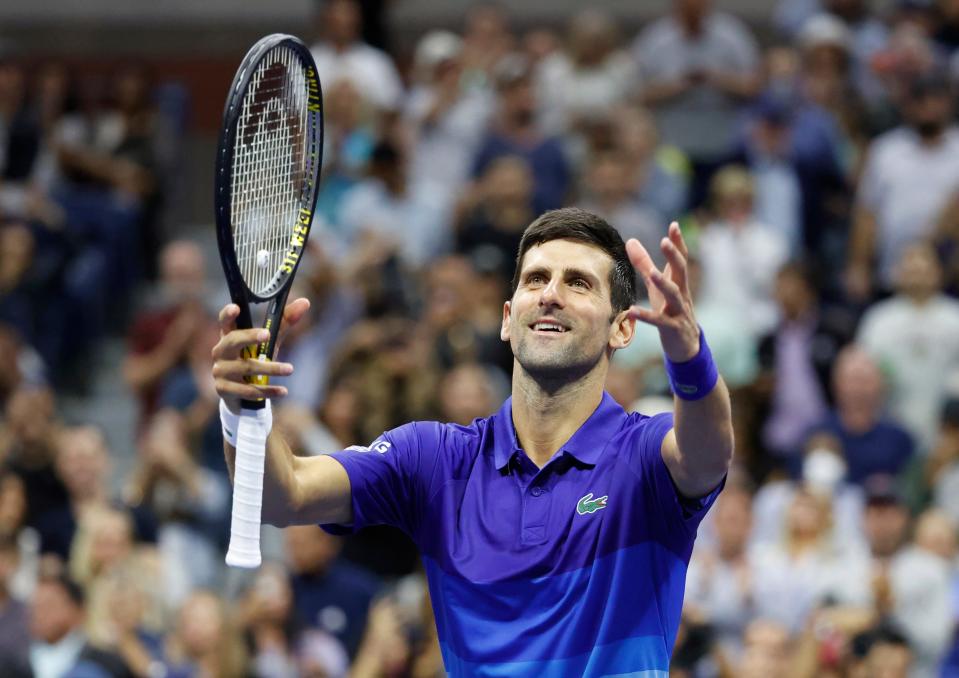 Novak Djokovic is five wins from winning the calendar Grand Slam, last accomplished by Rod Laver in 1969.