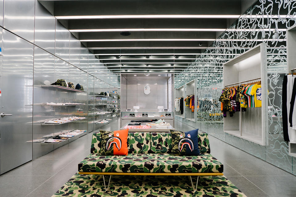 A look inside the new Bape store in New York City’s SoHo neighborhood. - Credit: Courtesy of Bape