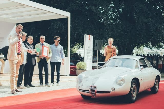 Corrado Lopresto won the FIVA award for his ‘half-and-half' Alfa Romeo Giulietta SZ Zagato at the 2016 Villa D'Este